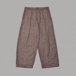 CT02/ Pleated wide trousers