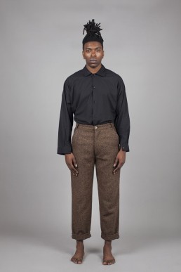 CT04/ Slim turned-up trousers lookbook Lanefortyfive