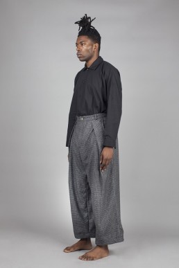 CT02/ Pleated wide trousers lookbook Lanefortyfive